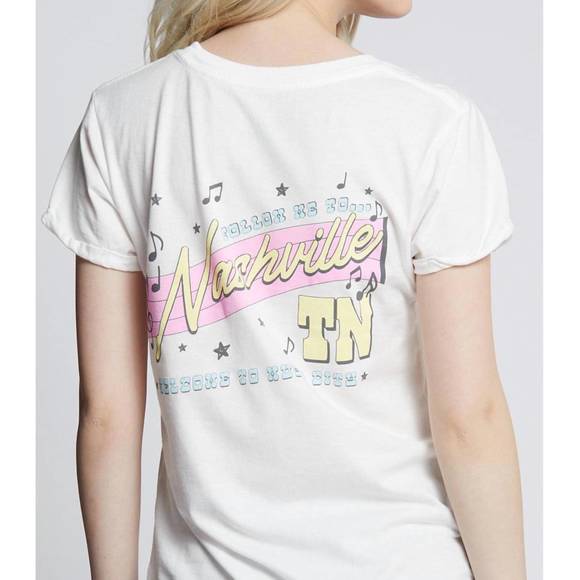NEW RECYCLED KARMA nashville boots tee in off white - Picture 2 of 3